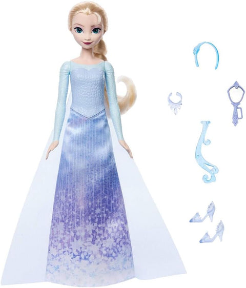 Disney Frozen Spin & Reveal Elsa Fashion Doll & Accessories With 11 Surprises