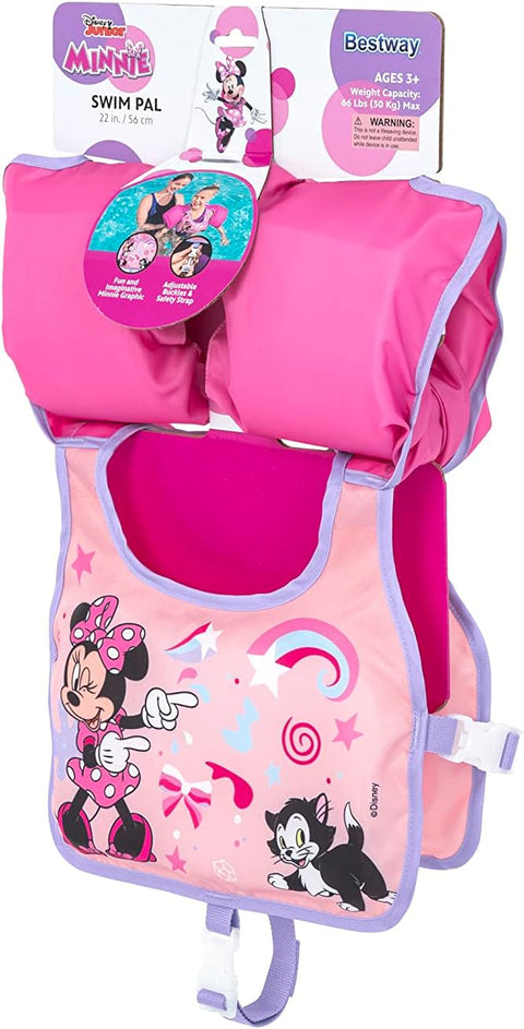 Bestway Disney Junior Minnie Mouse Swim Training Vest With Armbands