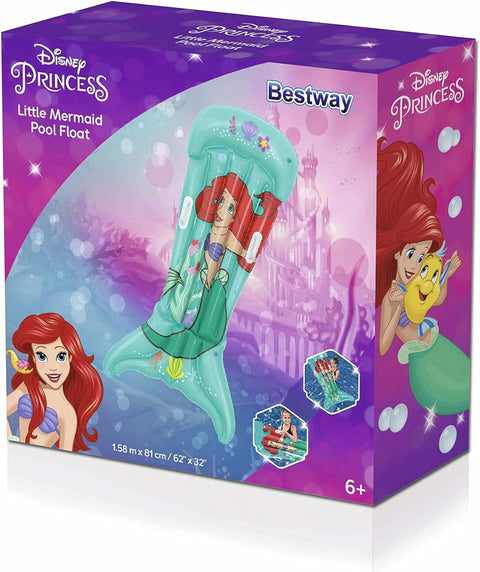 Bestway Disney Little Mermaid Kids Pool Float 158x81cm