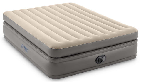 Intex Dura-Beam Comfort Elevated Air Mattress With Built-In-Pump 203x152x51cm
