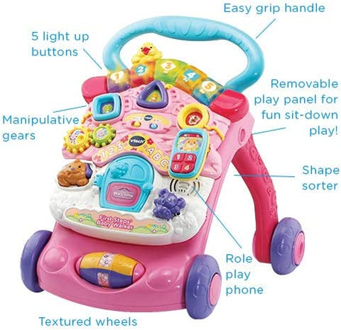VTech First Step Baby Walker Pink