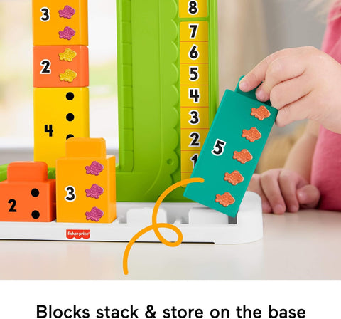 Fisher-Price Adding Alligator Educational Toy With 10 Stacking Blocks