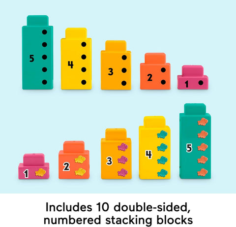 Fisher-Price Adding Alligator Educational Toy With 10 Stacking Blocks
