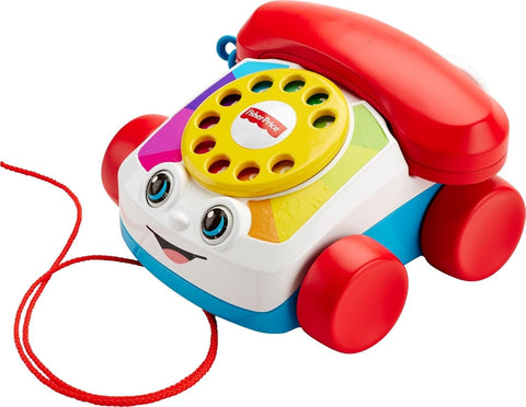 Fisher-Price Chatter Telephone Baby And Toddler Pull Toy Phone With Rotary Dial