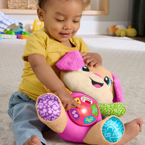 Fisher-Price Laugh & Learn Smart Stages Puppy Plush Pink