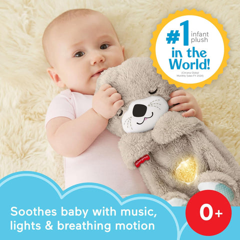 Fisher-Price Soothe'n Snuggle Otter Plush Sound Machine With Breathing Motion