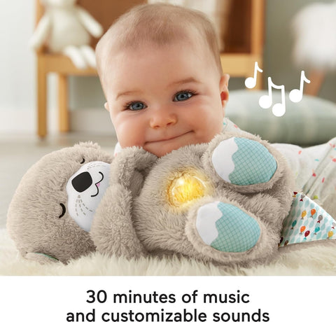 Fisher-Price Soothe'n Snuggle Otter Plush Sound Machine With Breathing Motion