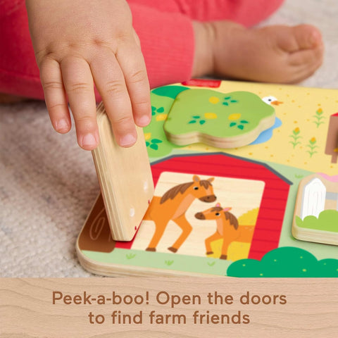 Fisher-Price Wooden Farm Animal Board