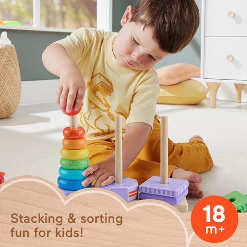 Fisher-Price Wooden Stacking Shape Sorter