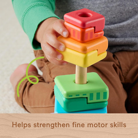 Fisher-Price Wooden Stacking Shape Sorter