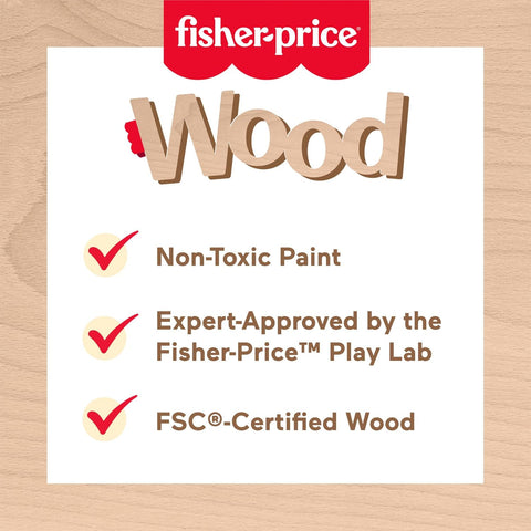 Fisher-Price Wooden Vehicle Pack 4 Pieces