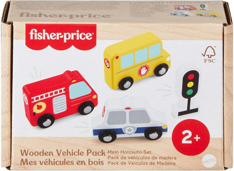 Fisher-Price Wooden Vehicle Pack 4 Pieces