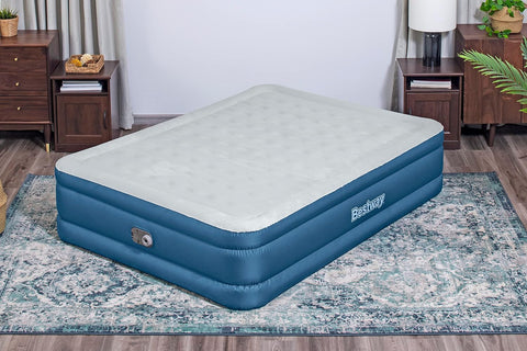 Bestway Fortech Snugable Top Queen Airbed With Built-in AC Pump 203x152x46cm