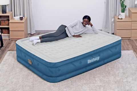 Bestway Fortech Snugable Top Queen Airbed With Built-in AC Pump 203x152x46cm