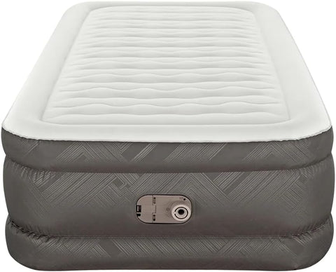 Bestway Fortech Twin Airbed With Built-in AC Pump 191x97x46cm