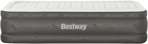 Bestway Fortech Twin Airbed With Built-in AC Pump 191x97x46cm