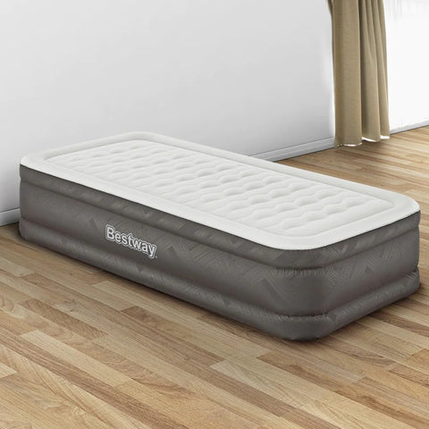 Bestway Fortech Twin Airbed With Built-in AC Pump 191x97x46cm