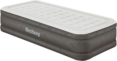 Bestway Fortech Twin Airbed With Built-in AC Pump 191x97x46cm