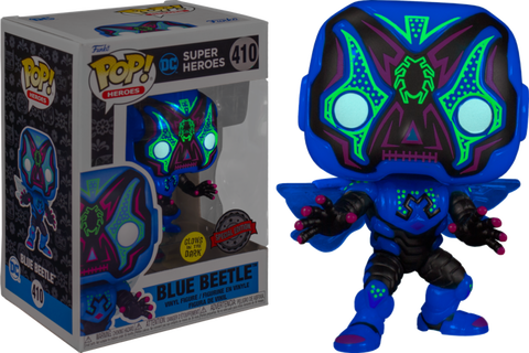 Funko Pop! Heroes DC Comics, Dia De Los Blue Beetle Glow In The Dark