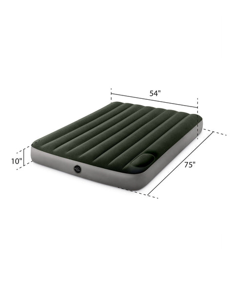 Intex Full Dura-Beam Downy Air Mattress With Built-In Foot Pump 191x137x25cm