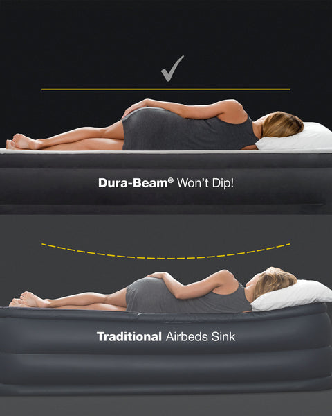 Intex Full Dura-Beam Downy Air Mattress With Built-In Foot Pump 191x137x25cm