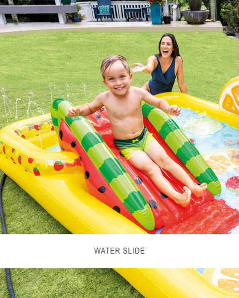Intex Fun 'N Fruity Inflatable Play Center with Slide 244x191x91cm