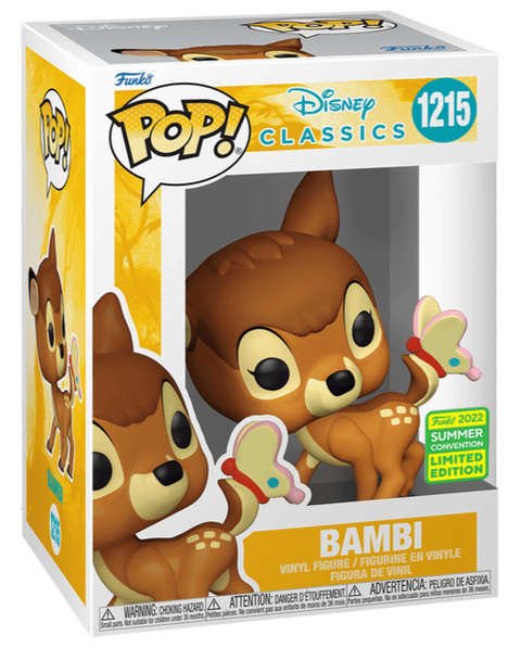 Funko Pop! Disney Classics Bambi with Butterfly Exclusive 2022