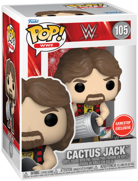 Funko Pop & Pin WWE Cactus Jack with Trash Can