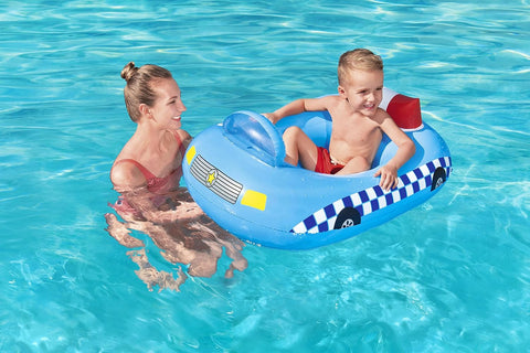 Bestway Funspeakers Police Car Baby Boat Float 97x74cm