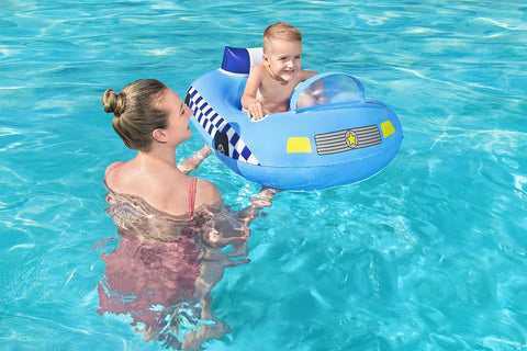Bestway Funspeakers Police Car Baby Boat Float 97x74cm