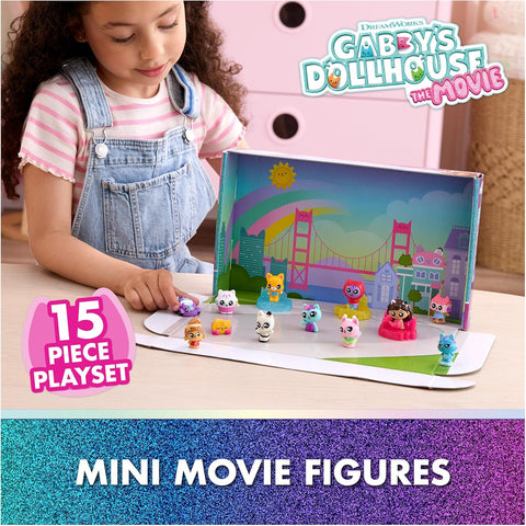 Gabby's Dollhouse The Movie, 15-Piece Mini Movie Figures