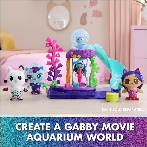 Gabby's Dollhouse The Movie 'MerCat's' Colorful Kitty Aquarium Playset