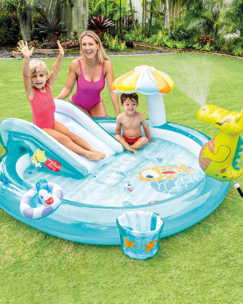 Intex Gator Inflatable Play Center With Slide 200x170x84cm