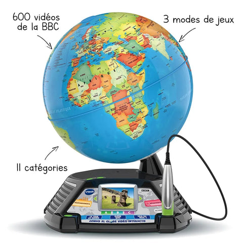 VTech Genius XL Globe Video Interactif, French