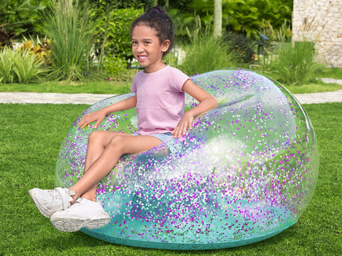 Bestway Glitter Dream Inflate-A-Chair Air Chair 114x112x66cm