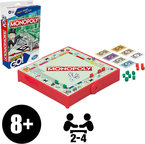 Hasbro Gaming Monopoly Grab and Go Game