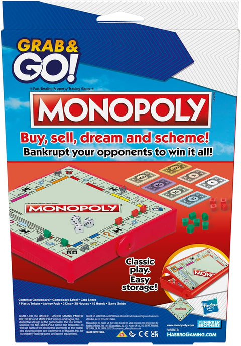 Hasbro Gaming Monopoly Grab and Go Game