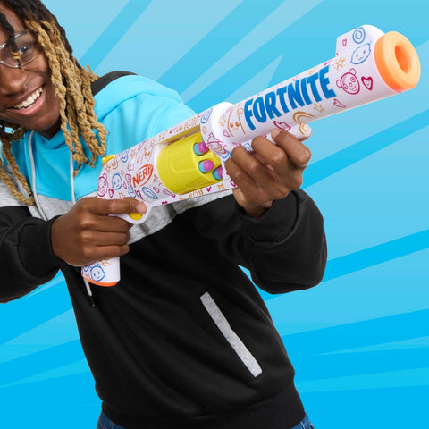 Hasbro Nerf Fortnite Frenz 4 Ever Blaster Dart Blaster