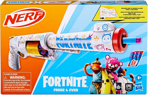 Hasbro Nerf Fortnite Frenz 4 Ever Blaster Dart Blaster
