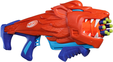 Hasbro Nerf Junior Wild Lionfury, Easy Play Dart Blaster, 16 Nerf Elite Darts