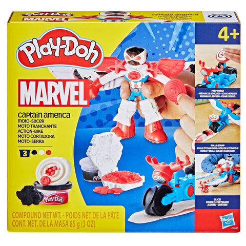 Hasbro Play-Doh Marvel Captain America Moto-Slicer Playset