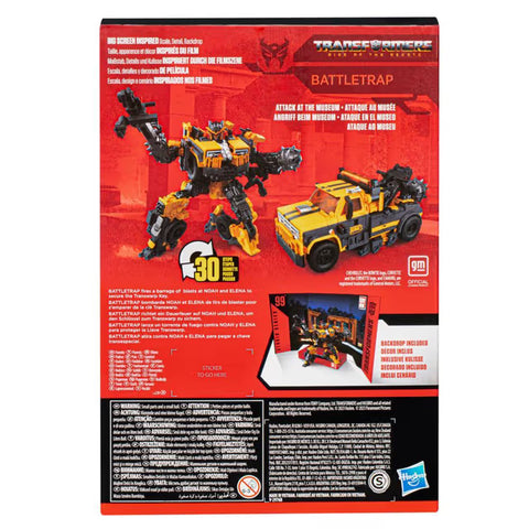 Hasbro Transformers Studio Series Voyager Transformers: 99 Battletrap Converting Action Figure 6.5-inches
