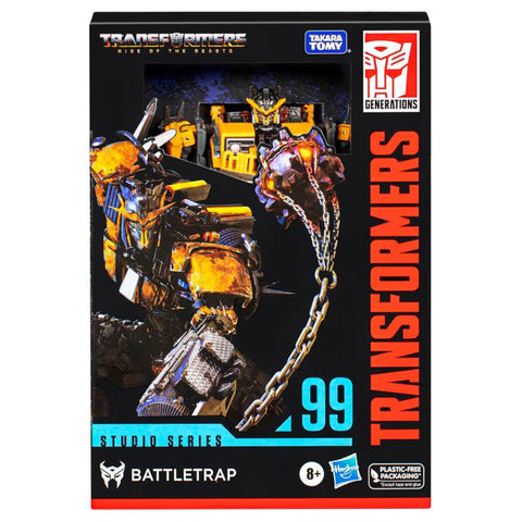 Hasbro Transformers Studio Series Voyager Transformers: 99 Battletrap Converting Action Figure 6.5-inches