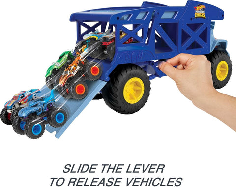 Hot Wheels Monster Trucks Monster Mover Rhino Hauler