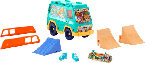 Hot Wheels Skate Tony Hawk Skate Van Playset With Exclusive Fingerboard & Removable Skate Shoes