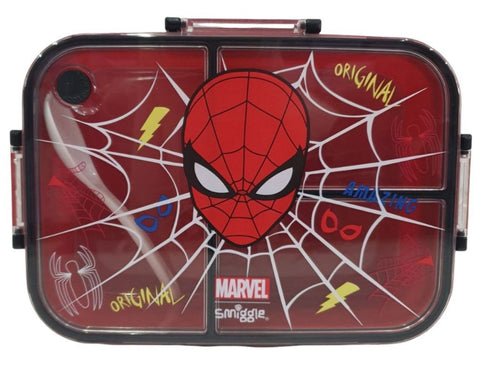 Smiggle Marvel Spider-Man Trio Bento Large Plastic Lunch Box 750ml