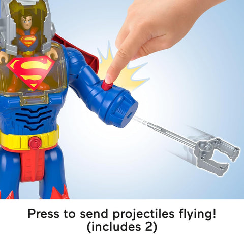 Imaginext DC Super Friends Superman Insider & Exo Suit Robot With Lights & Sounds 6 Pieces