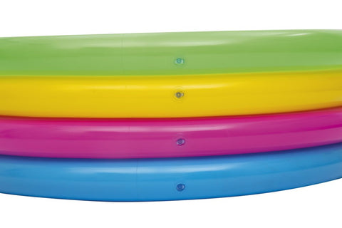 Bestway Inflatable 4-Ring Rainbow Play Pool 157x46cm