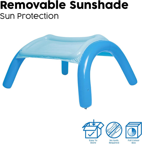 Bestway Inflatable Canopy Play Pool 140x140x114cm