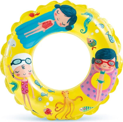 Intex Inflatable Transparent Ring Swim Tube 61cm